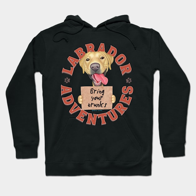 Labrador Retriever Adventures Hoodie by Danny Gordon Art